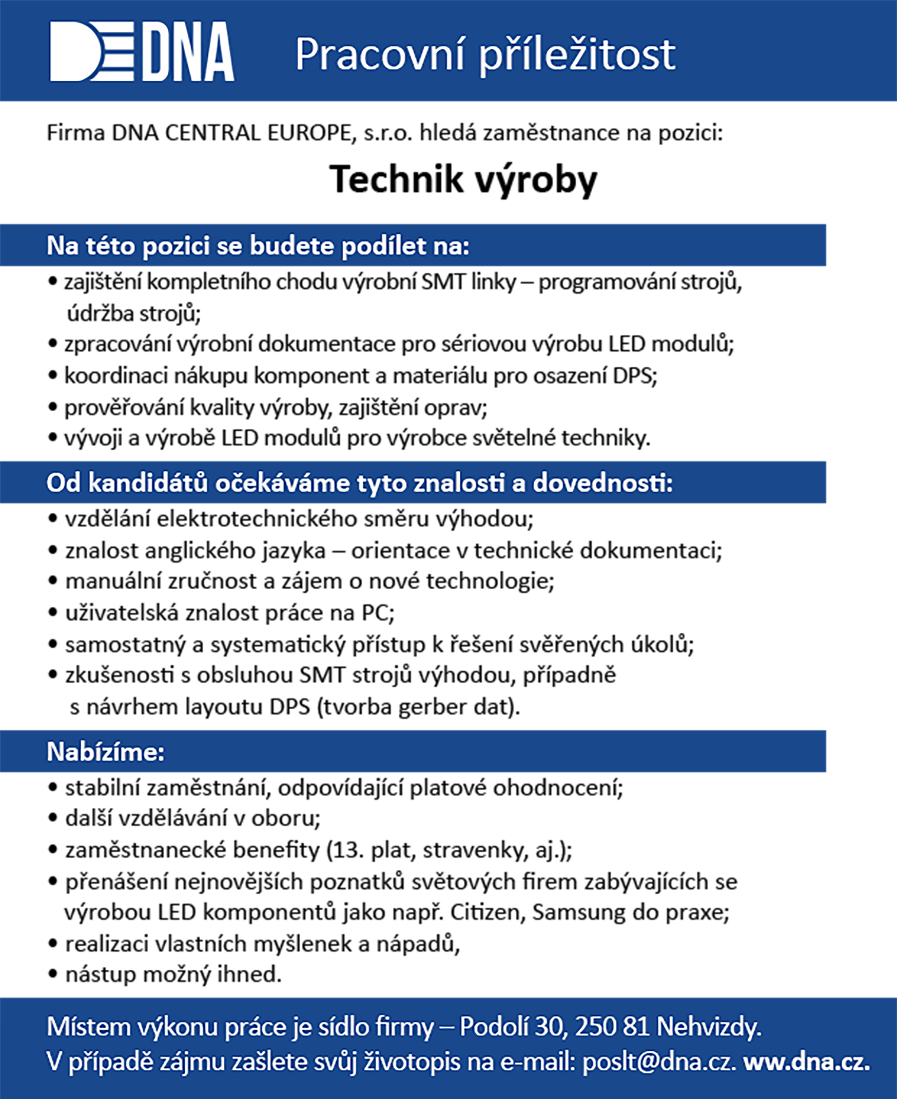 Technik v�roby
