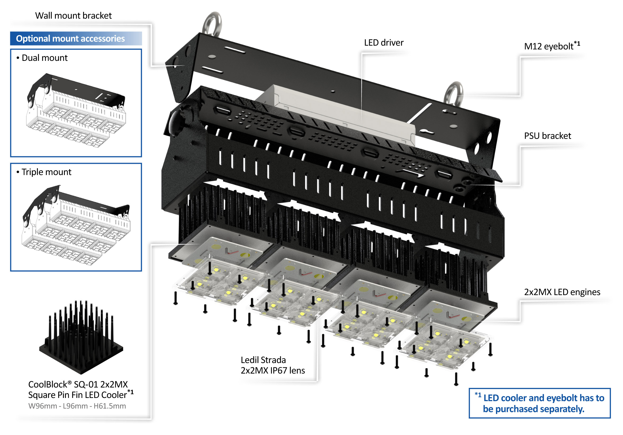 Komponenty pro pr�myslov� a reflektorov� sv�tidla od firmy Mechatronix